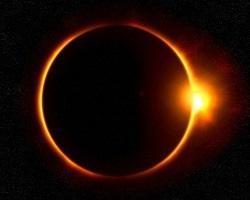 Photograph of a solar eclipse