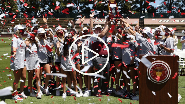 SCU Athletic Department - Watch the Women's Soccer Championship Celebration 