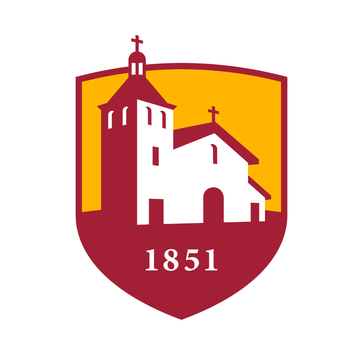 Santa Clara University Mission Church shield logo