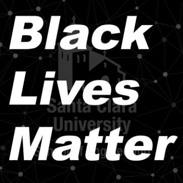 School of Engineering logo sits under BLACK LIVES MATTER
