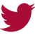Red Twitter Logo