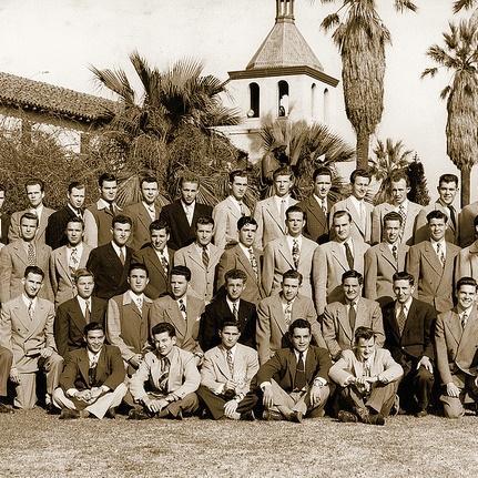 Engineering students photographed in 1948.