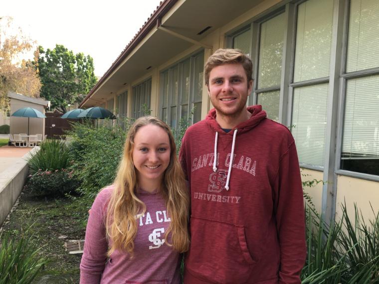 Anna Harris and Jack Dinkelspiel