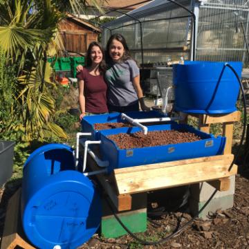 Cristina Whitworth and Lauren Oliver designed and built an aquaponic farming system for women in Uganda.