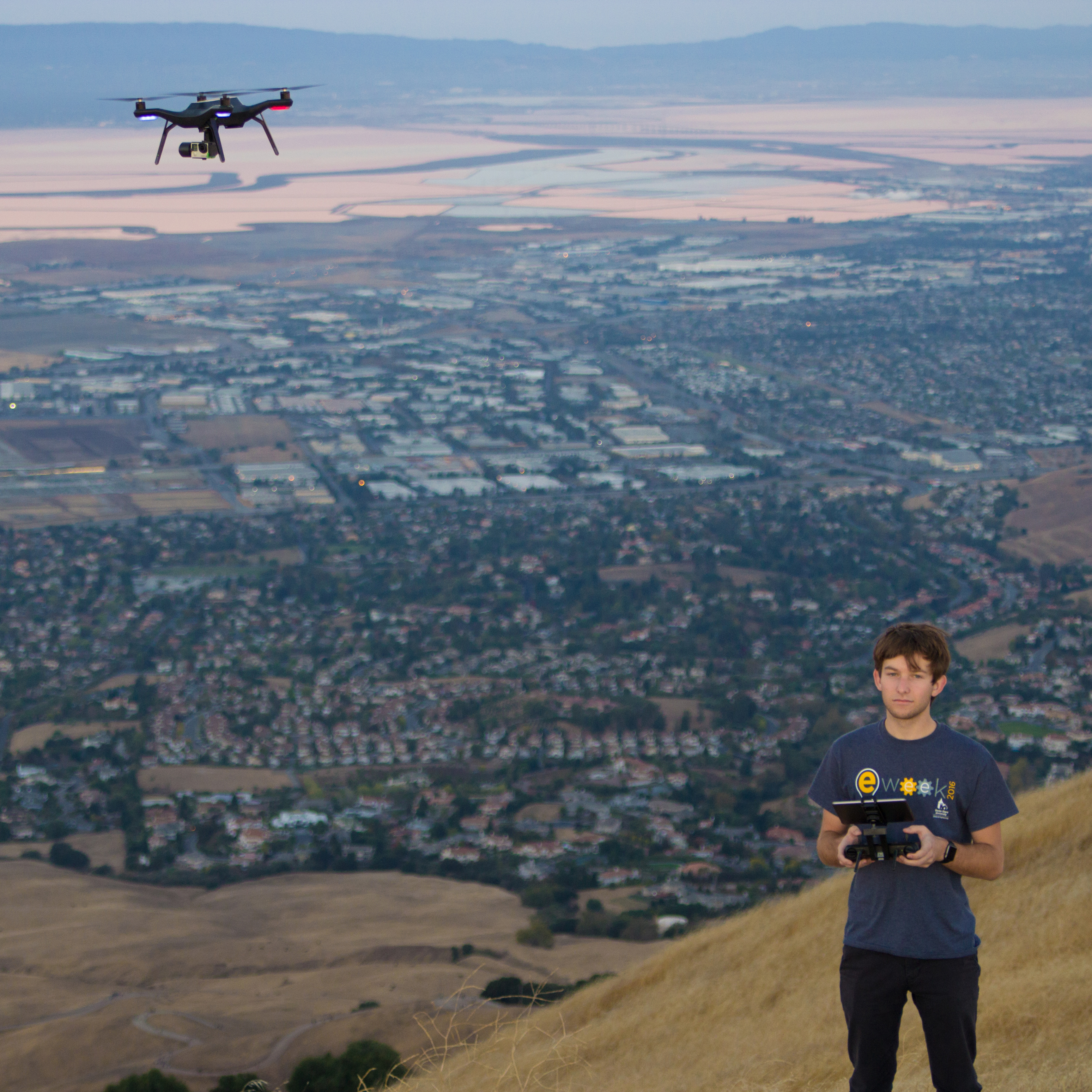 Daniel Webber takes his system out for a test run. image link to story