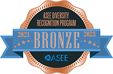 ASEE Diversity Recognition Program Bronze Level Ribbon image link to story