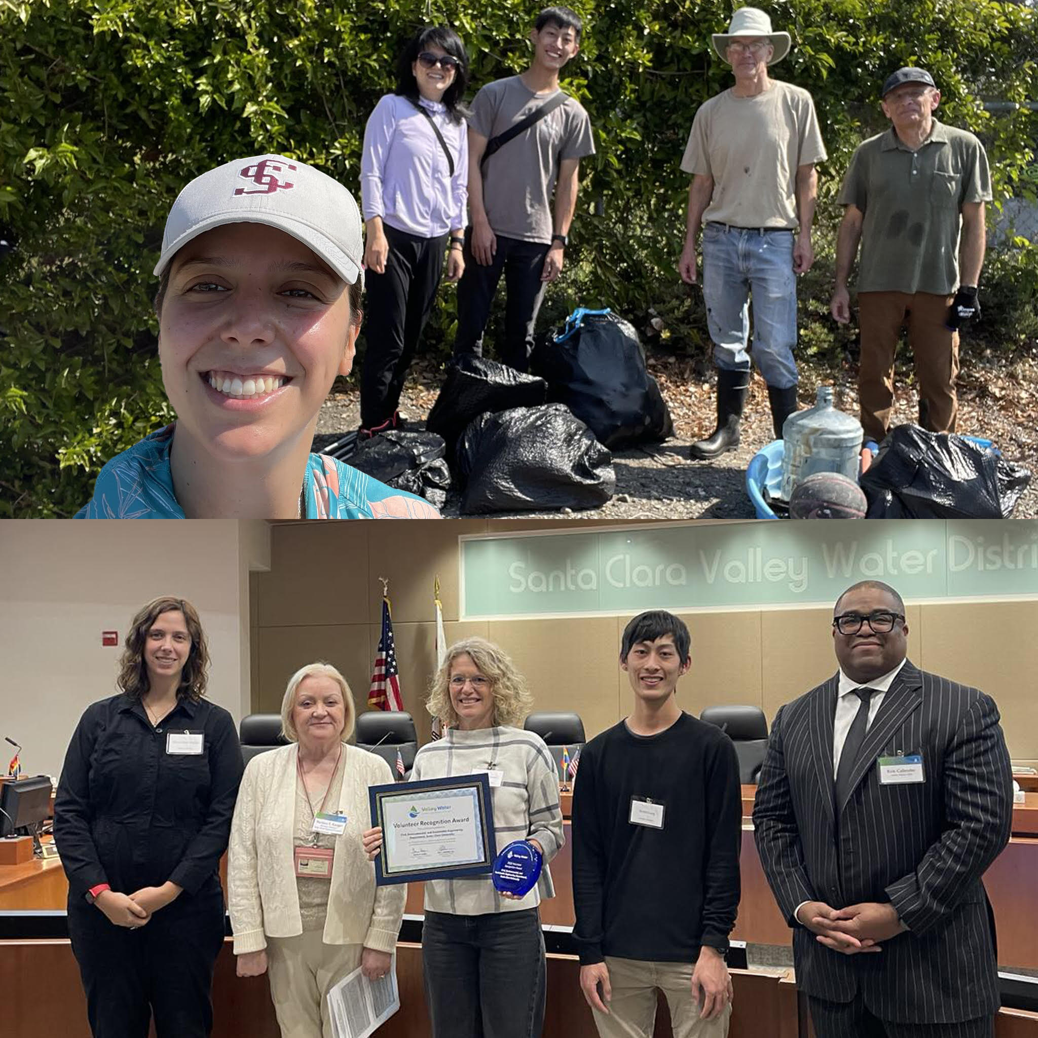 Civil, Environmental and Sustainable Engineering Department Accepting Award