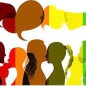 A graphic of people of different races and gender depicted in bright colors in silhouette image link to story