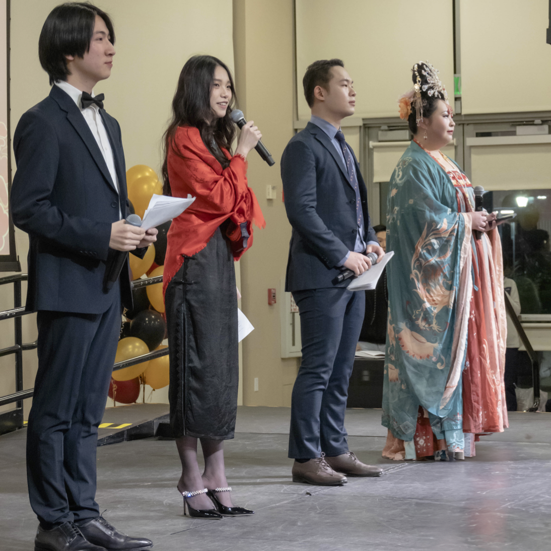 A photo of speakers at the Lunar New Year Dinner Party 2024