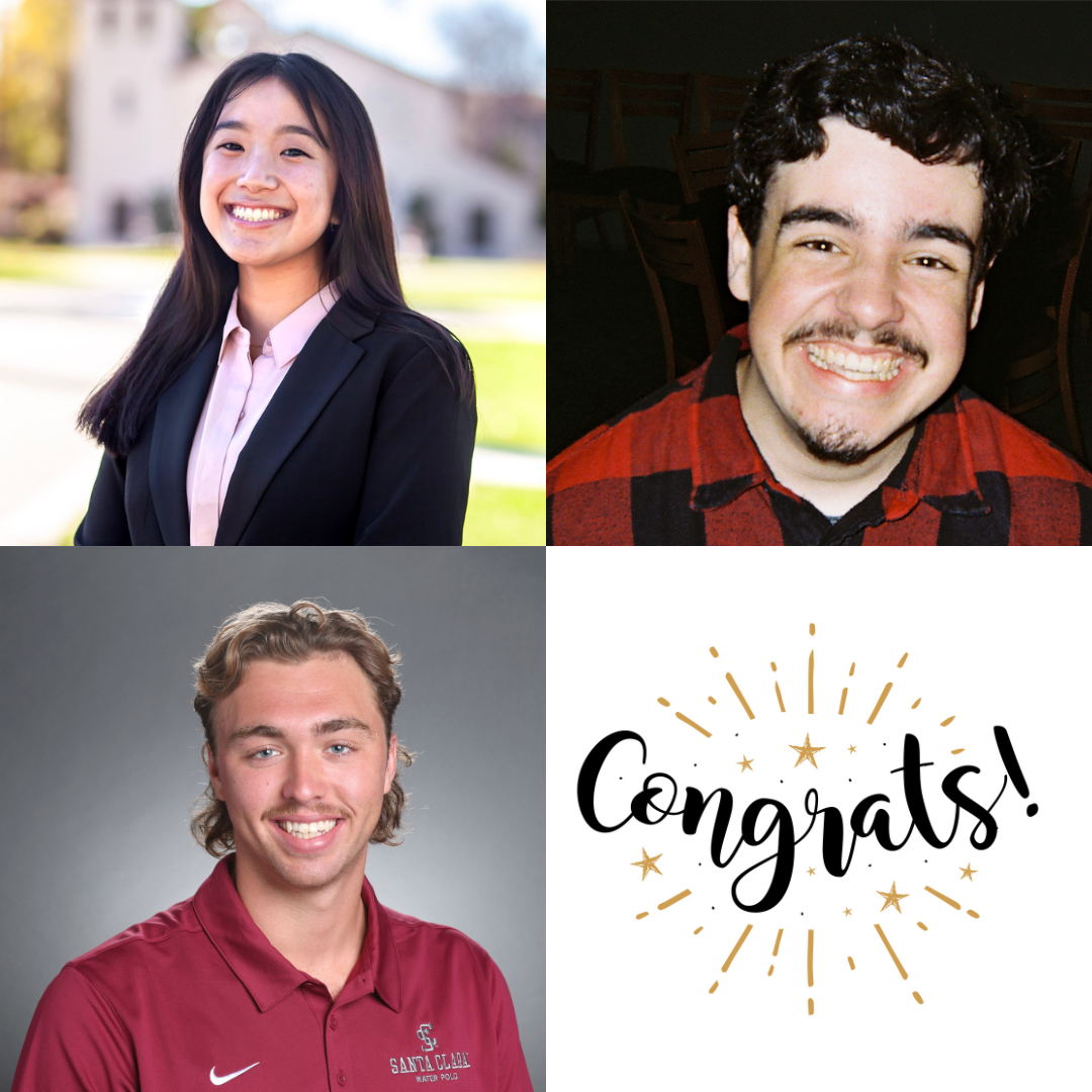 Civil Engineering students Alex Avila, Cody Ferguson, and Maddie Ly