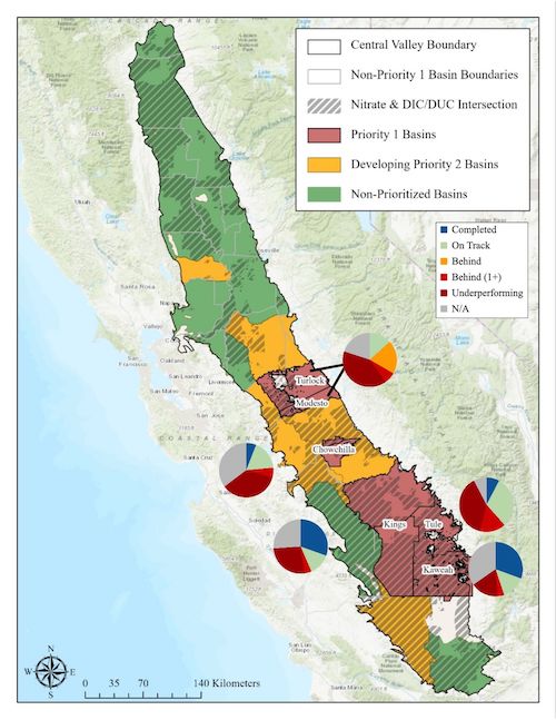 Central Valley Map w Pie Charts