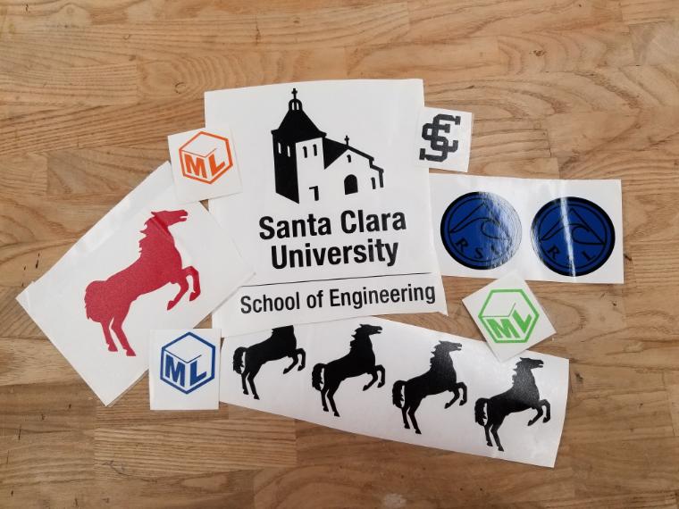 Stickers made with silhouette cameo