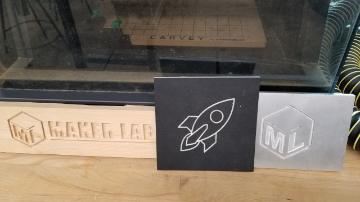 Sample signs made with Carvey