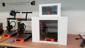 Custom foam board enclosure for 3d printer