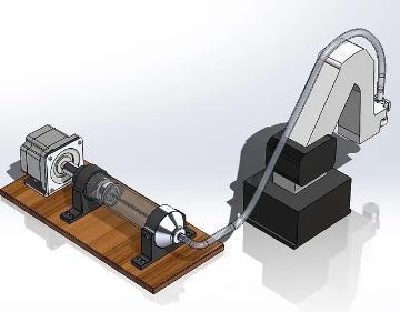 An Image of the Robotic Arm Extrusion End Effector