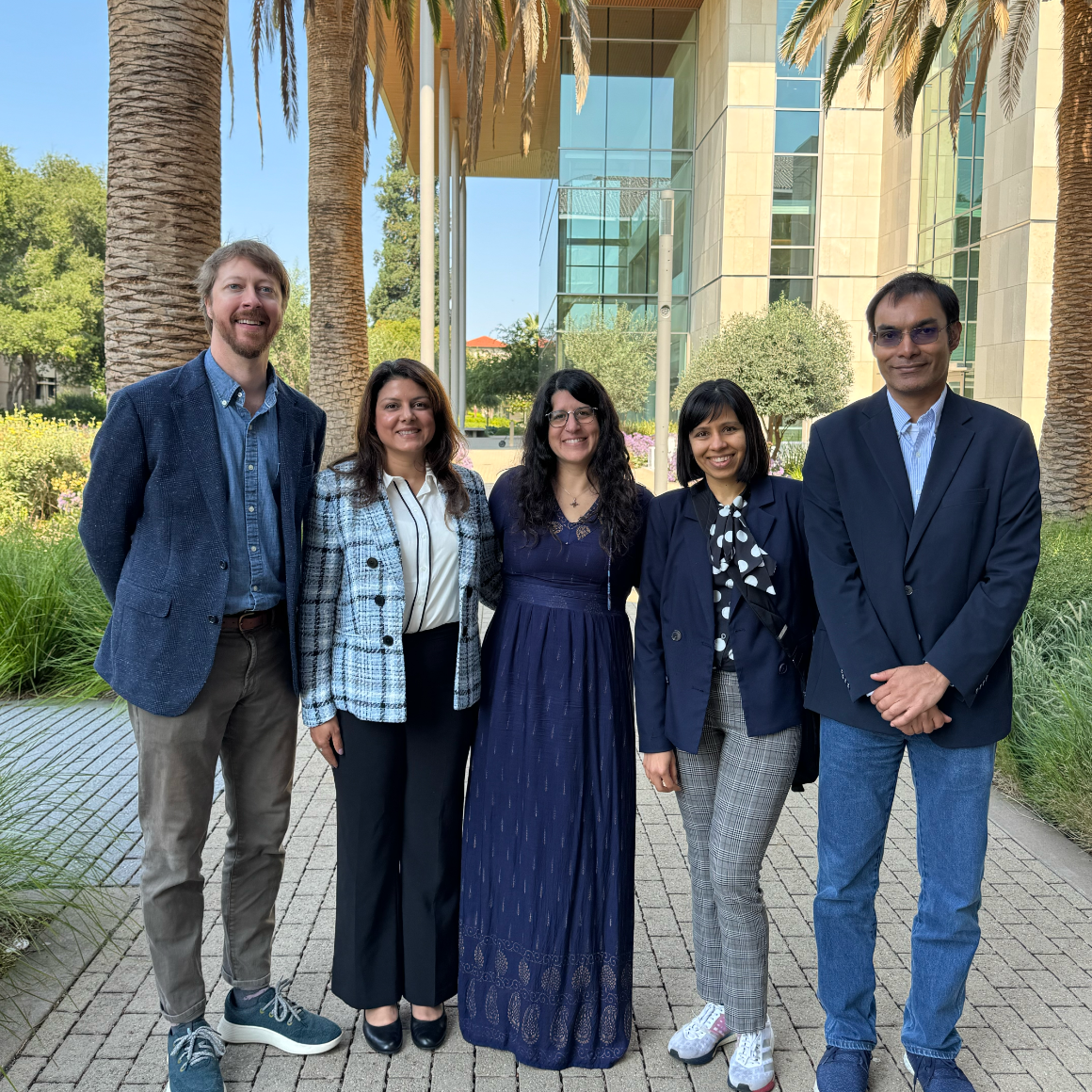 A photo of Maria Kyrarini with group for NSF Press Release