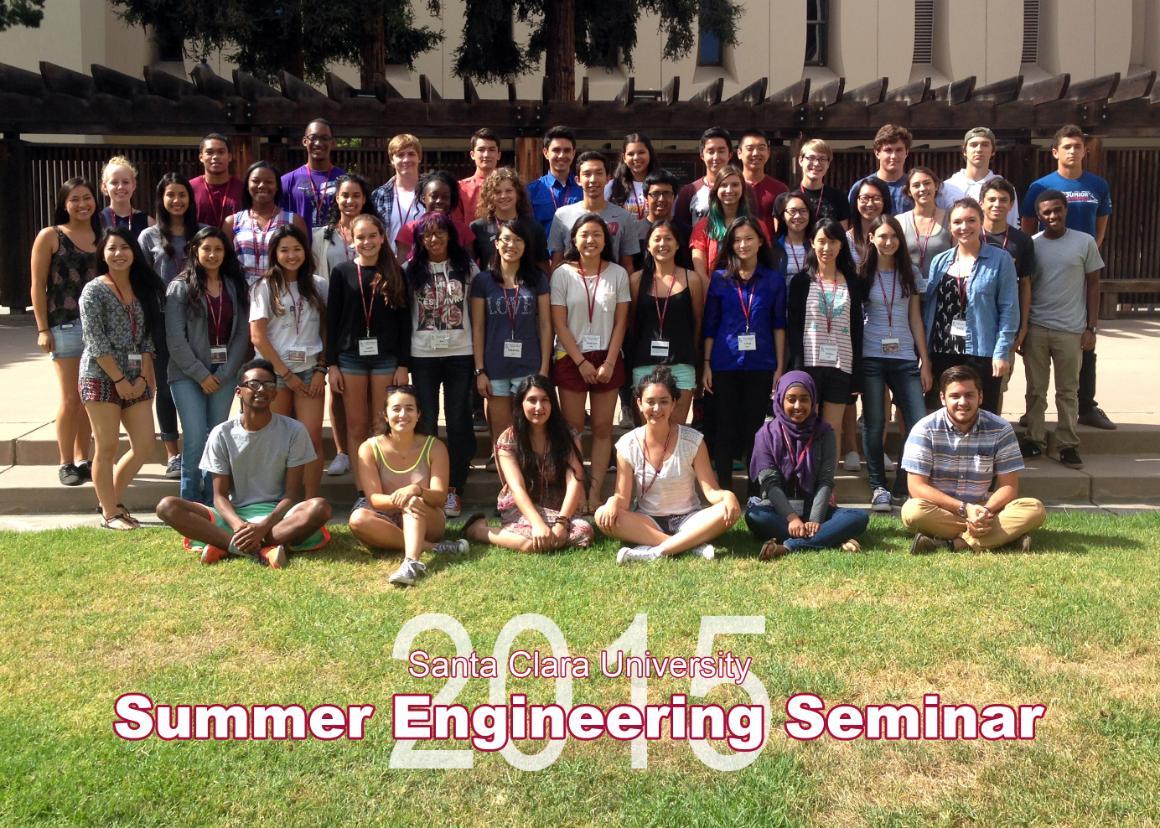 Alumna Marieli Rubio '21 and her Summer Engineering Seminar Group, 2015. image link to story