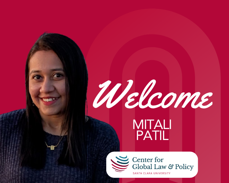 Mitali with text that says welcome, their name and the CGLP logo