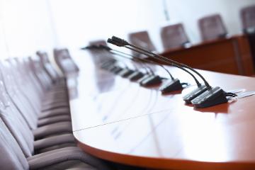 Corporate boardroom.