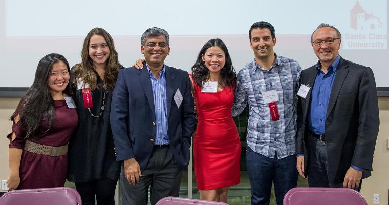 Accounting industry experts who comprised the panel for 2016's Accounting Information Night. image link to story