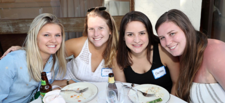 ACTG students celebrating at the end of year BBQ. image link to story