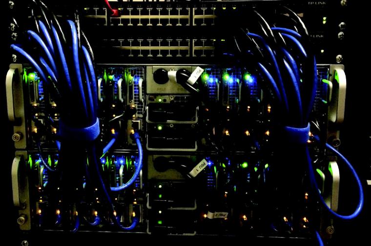 The ECC's Hadoop cluster handles Big Data using little space.