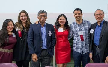 Accounting industry experts who comprised the panel for 2016's Accounting Information Night.