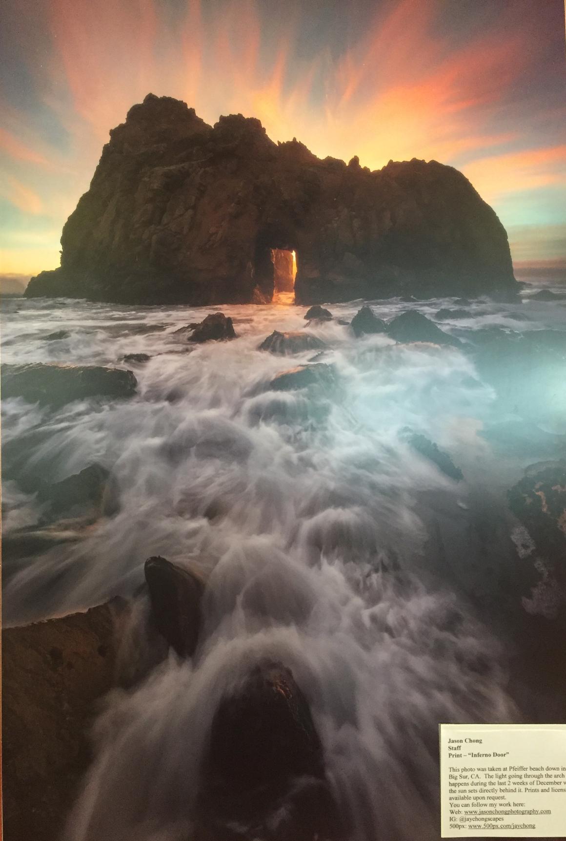 Engineering Art: sunset background with rocks and machinery overlay.