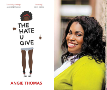 The Hate U Give book cover and author